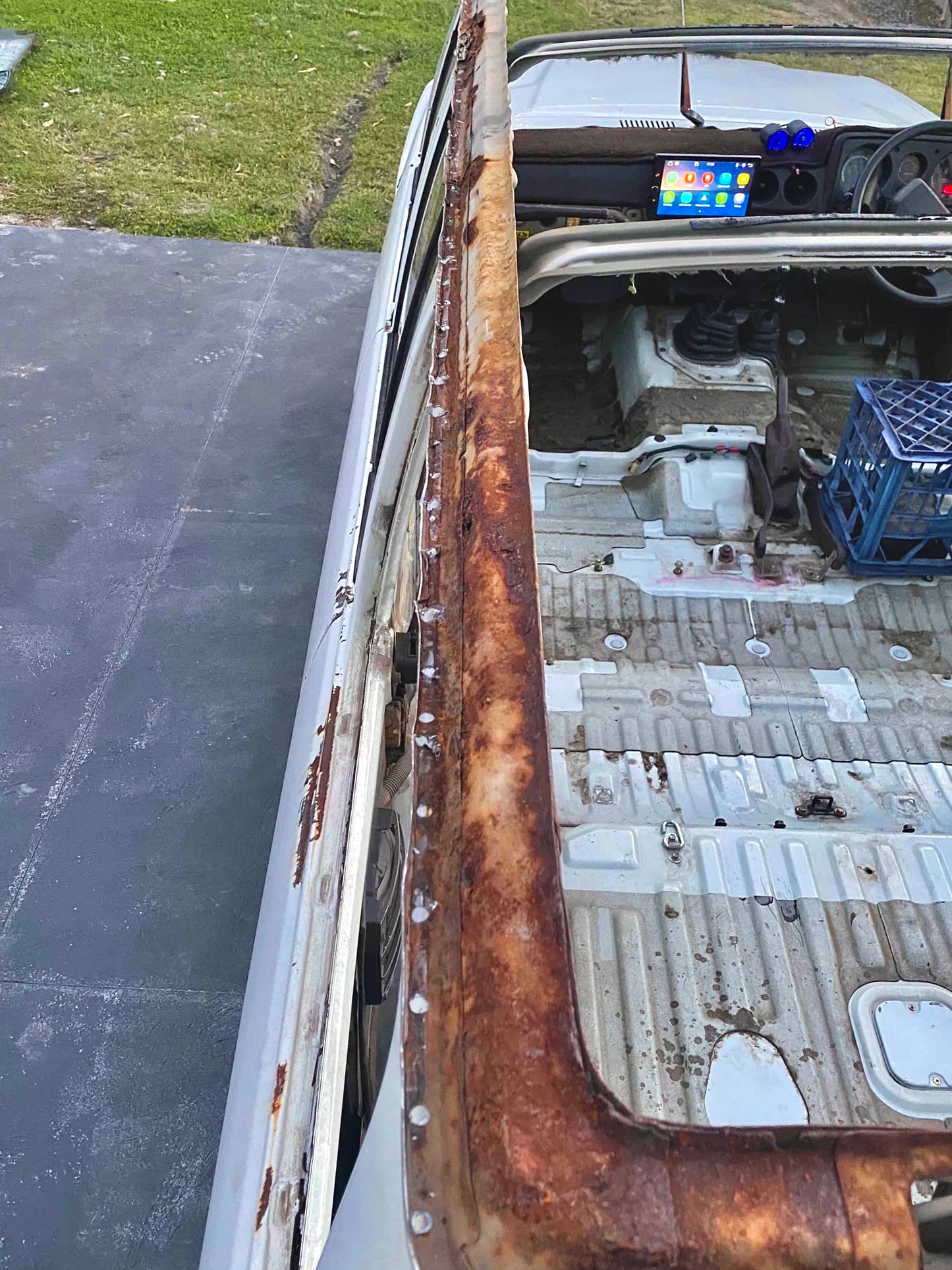 60 Series Landcruiser inner roof skin repair section – view 2